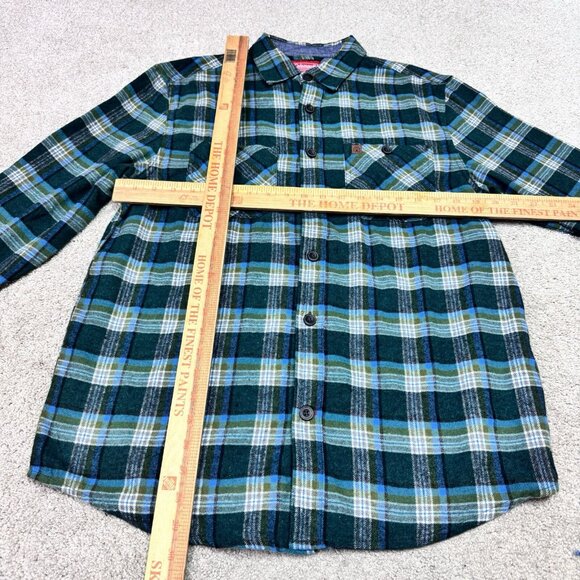 Coleman Button Down Flannel Shirt Men’s Multicolor Plaid Long Sleeve Medium NWT - Picture 2 of 12